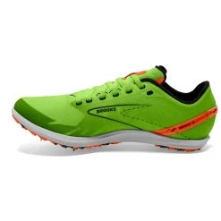 BROOKS Unisex Draft XC Spike - Green Grecko/Red Orange/White- Regular (D) -Shoe Zone Shop 100039 308 M Draft XC