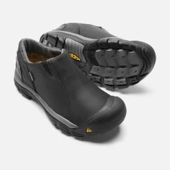 Keen Men's Brixen Low Waterproof Shoe - Black/Gargoyle - Regular (D) -Shoe Zone Shop 1002268 PPS PDP
