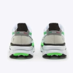 Diadora Men's Atomo V7000 Running Shoe - White/Green Fluo/Black - Regular (D) -Shoe Zone Shop 101 2 525db95e 1151 455b a470 ba822e142a29
