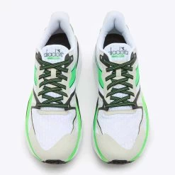 Diadora Men's Atomo V7000 Running Shoe - White/Green Fluo/Black - Regular (D) -Shoe Zone Shop 101 6