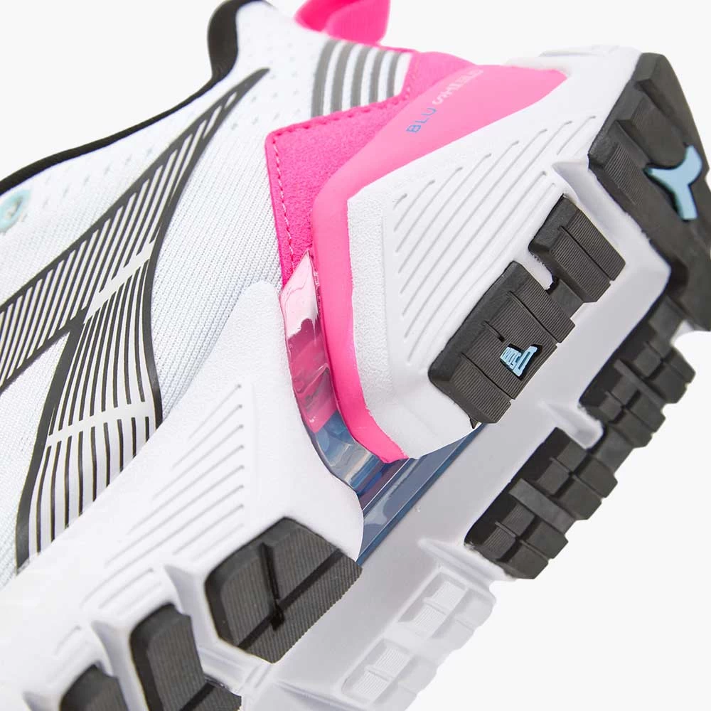 Diadora Women's Vigore 2 Running Shoe - White/Pink Fluo/Black - Regular (B) 5 Diadora Women's Vigore 2 Running Shoe - White/Pink Fluo/Black - Regular (B) - Image 3