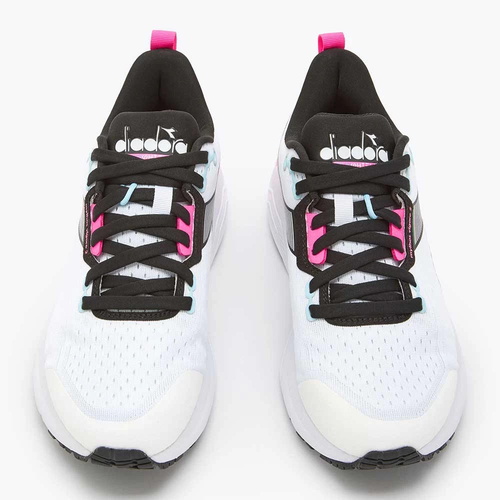 Diadora Women's Vigore 2 Running Shoe - White/Pink Fluo/Black - Regular (B) 6 Diadora Women's Vigore 2 Running Shoe - White/Pink Fluo/Black - Regular (B) - Image 4
