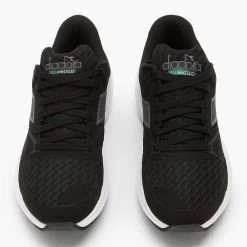 Diadora Women's Mythos Blushield Vortice 8 Running Shoe - Black/White-Regular (B) -Shoe Zone Shop 101.179077 C7406 50 HR