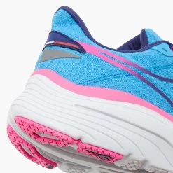 Diadora Women's Nucleo Running Shoe - Bonnie Blue/Pink Fluo - Regular (B) -Shoe Zone Shop 101.179095 D0254 25 HR