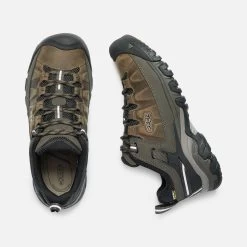 Keen Men's Targhee III Leather Waterproof Hiking Shoe - Bungee Cord/Black - Regular (D) -Shoe Zone Shop 1017783 PLD PDP