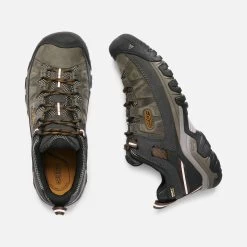 Keen Men's Targhee III Leather Waterproof Hiking Shoe - Black Olive/Golden Brown - Regular (D) 7 Keen Men's Targhee III Leather Waterproof Hiking Shoe - Black Olive/Golden Brown - Regular (D) -Shoe Zone Shop 1017784 PLD PDP