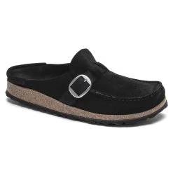 Birkenstock Women's Buckley Suede - Black- Medium/Narrow