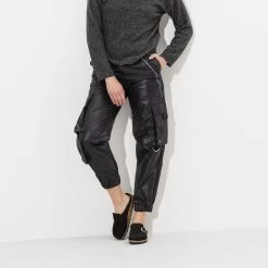 Birkenstock Women's Buckley Suede - Black- Medium/Narrow -Shoe Zone Shop 1017826 f look f 1