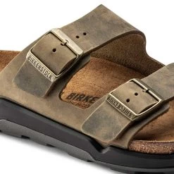 Birkenstock Men's Arizona Rugged Sandal - Faded Khaki - Regular -Shoe Zone Shop 1018463 detail 1