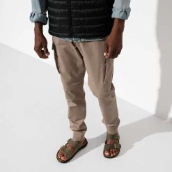 Birkenstock Men's Arizona Rugged Sandal - Faded Khaki - Regular -Shoe Zone Shop 1018463 f look m