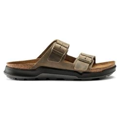 Birkenstock Men's Arizona Rugged Sandal - Faded Khaki - Regular -Shoe Zone Shop 1018463 side
