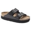 Birkenstock Arizona Platform Vegan - Birko Flor Black- Medium/Narrow -Shoe Zone Shop 1018520