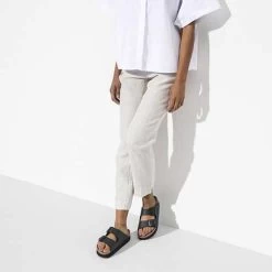 Birkenstock Arizona Platform Vegan - Birko Flor Black- Medium/Narrow -Shoe Zone Shop 1018520 f look f