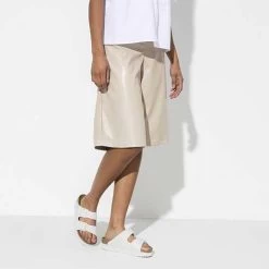 Birkenstock Arizona Platform Vegan - White- Medium/Narrow -Shoe Zone Shop 1018581 f look f