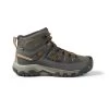 Keen Men's Targhee III Leather Mid Waterproof Hiking Boot - Black Olive/Golden Brown - Wide (2E) -Shoe Zone Shop 1018596