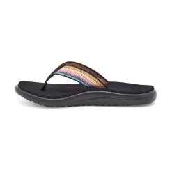 Teva Women's Voya Flip Sandal - Antiguous Black Multi- Regular (B) -Shoe Zone Shop 1019040 ABML 3
