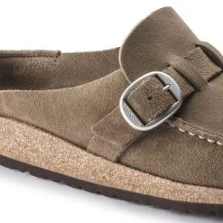 Birkenstock Women's Buckley Suede - Grey Taupe- Medium/Narrow -Shoe Zone Shop 1019490 detail 1 1