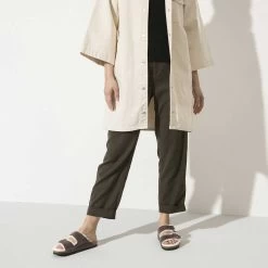 Birkenstock Arizona Shearling Sandal - Habana Natural- Medium/Narrow -Shoe Zone Shop 1021049 f look f