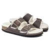 Birkenstock Arizona Shearling Sandal - Habana Natural- Medium/Narrow 2 Birkenstock Arizona Shearling Sandal - Habana Natural- Medium/Narrow -Shoe Zone Shop 1021049 pair