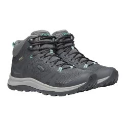 Keen Women's Terradora II Mid Waterproof Hiking Boot - Magnet/Ocean Wave - Regular (B) -Shoe Zone Shop 1022353 PLA large