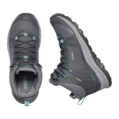 Keen Women's Terradora II Mid Waterproof Hiking Boot - Magnet/Ocean Wave - Regular (B) -Shoe Zone Shop 1022353 PLD large