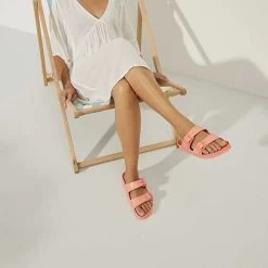 Birkenstock Arizona EVA Sandal - Coral Peach- Medium/Narrow -Shoe Zone Shop 1022367 f look f