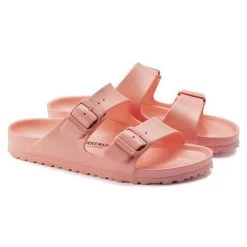 Birkenstock Arizona EVA Sandal - Coral Peach- Medium/Narrow -Shoe Zone Shop 1022367 pair