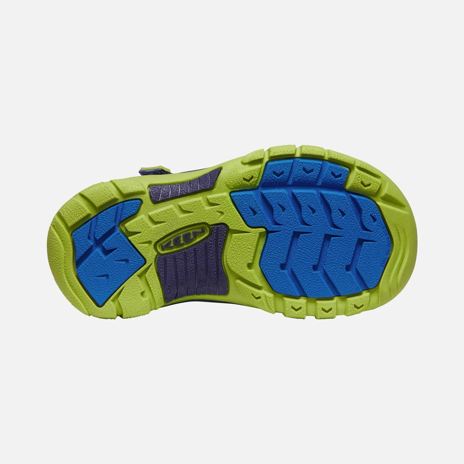 Keen Little Kids' Newport H2 Sandal - Blue Depths/Chartureuse 4 Keen Little Kids' Newport H2 Sandal - Blue Depths/Chartureuse - Image 2