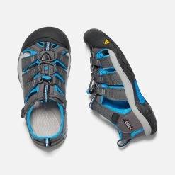 Keen Big Kids' Newport H2 Sandal - Magnet/Brilliant Blue -Shoe Zone Shop 1022839 PLD PDP 1