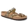 Birkenstock Women's Mayari Oiled Leather Sandal- Green Olive- Regular/Wide -Shoe Zone Shop 1023209