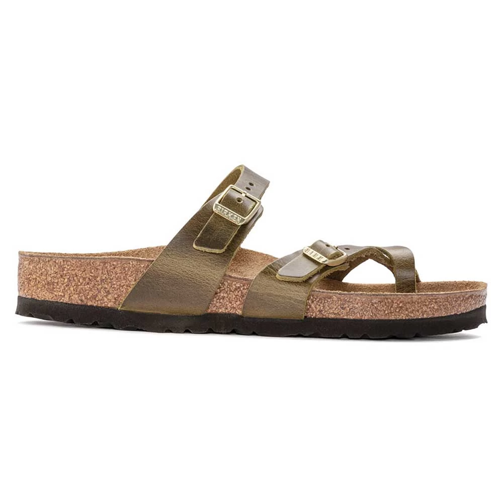 Birkenstock Women's Mayari Oiled Leather Sandal- Green Olive- Regular/Wide 5 Birkenstock Women's Mayari Oiled Leather Sandal- Green Olive- Regular/Wide - Image 3