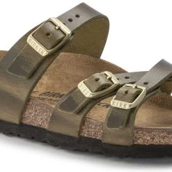 Birkenstock Women's Franca Cork Green Olive Oiled Leather Sandal - Regular/Wide 11 Birkenstock Women's Franca Cork Green Olive Oiled Leather Sandal - Regular/Wide -Shoe Zone Shop 1023310 detail 1