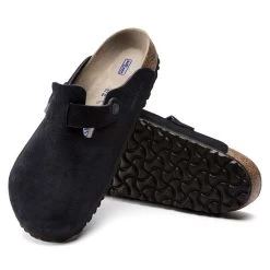 Birkenstock Women's Boston Soft Footbed - Midnight - Regular -Shoe Zone Shop 1023865 sole