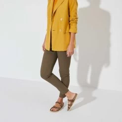 Birkenstock Women's Franca Oiled Leather Sandal - Cognac - Regular/Wide -Shoe Zone Shop 1024052 f look f