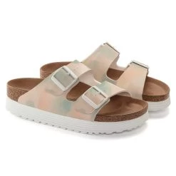 Birkenstock Women's Arizona Platform Sandal- Watercolor Pink- Medium/Narrow 14 Birkenstock Women's Arizona Platform Sandal- Watercolor Pink- Medium/Narrow -Shoe Zone Shop 1024597 pair