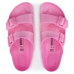 Birkenstock Women's Arizona EVA Sandal - Candy Pink- Medium/Narrow -Shoe Zone Shop 1024658 1024519 top