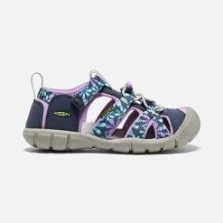 Keen Little Kids' Seacamp II CNX Sandal - Black Iris/African Violet