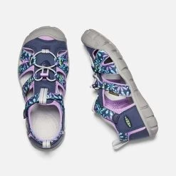 Keen Big Kids' Seacamp II CNX Sandal - Black Iris/African Violet 9 Keen Big Kids' Seacamp II CNX Sandal - Black Iris/African Violet -Shoe Zone Shop 1025149 PLD PDP 1