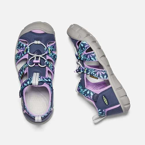 Keen Big Kids' Seacamp II CNX Sandal - Black Iris/African Violet 5 Keen Big Kids' Seacamp II CNX Sandal - Black Iris/African Violet - Image 3