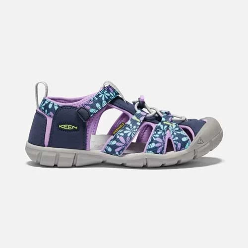 Keen Big Kids' Seacamp II CNX Sandal - Black Iris/African Violet 3 Keen Big Kids' Seacamp II CNX Sandal - Black Iris/African Violet