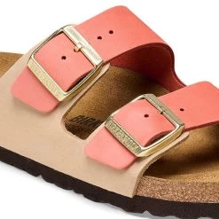 Birkenstock Women's Arizona Nubuck Sandal - Mars/Sandcastle - Regular (B) -Shoe Zone Shop 1025757 detail 1