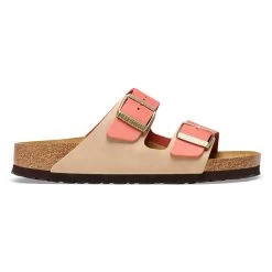 Birkenstock Women's Arizona Nubuck Sandal - Mars/Sandcastle - Regular (B) -Shoe Zone Shop 1025757 side