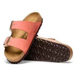 Birkenstock Women's Arizona Nubuck Sandal - Mars/Sandcastle - Regular (B) -Shoe Zone Shop 1025757 sole