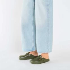 Birkenstock Women's Boston EVA Clog - Khaki - Medium/Narrow (B) -Shoe Zone Shop 1026215 f look f