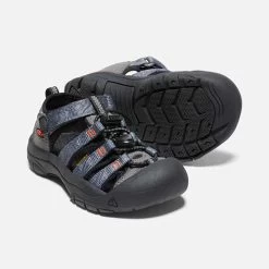 Keen Little Kids' Newport H2 Sandal - Steel Grey/Black -Shoe Zone Shop 1026268 PPS PDP 1