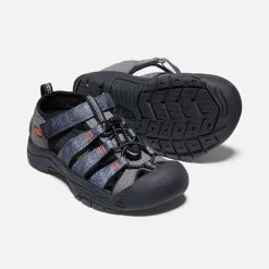 Keen Big Kids' Newport H2 - Steel Grey/Black -Shoe Zone Shop 1026277 PPS PDP