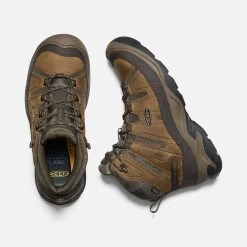 Keen Men's Circadia Mid WP Hiking Boot- Bison/Brindle- Wide (2E) -Shoe Zone Shop 1026841 PLD PDP