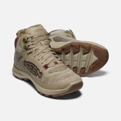 Keen Women's Terradora Flex Mid WP Hiking Boot - Plaza Taupe/Windsor Wine - Regular (B) -Shoe Zone Shop 1026878 PPS PDP