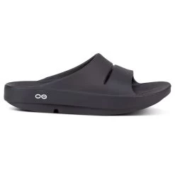 OOfos Unisex OOahh Slide - Black-Regular (D)