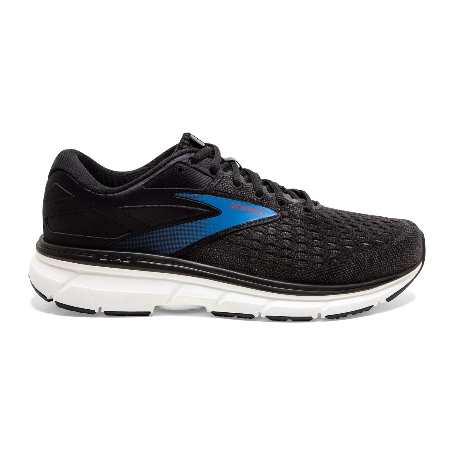 BROOKS Men's Dyad 11 Running Shoe - Black/Ebony/Blue - Wide (2E) 3 BROOKS Men's Dyad 11 Running Shoe - Black/Ebony/Blue - Wide (2E)